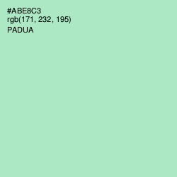 #ABE8C3 - Padua Color Image