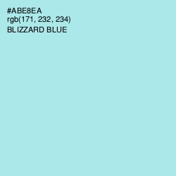 #ABE8EA - Blizzard Blue Color Image