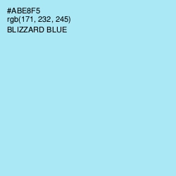 #ABE8F5 - Blizzard Blue Color Image