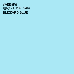 #ABE8F6 - Blizzard Blue Color Image