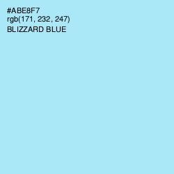 #ABE8F7 - Blizzard Blue Color Image