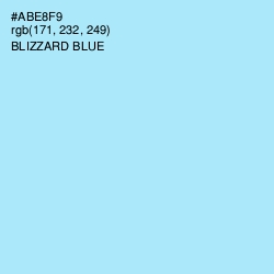 #ABE8F9 - Blizzard Blue Color Image