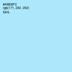 #ABE8FC - Sail Color Image