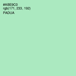 #ABE9C0 - Padua Color Image