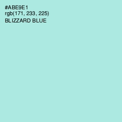 #ABE9E1 - Blizzard Blue Color Image