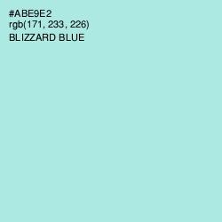 #ABE9E2 - Blizzard Blue Color Image