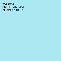 #ABE9F2 - Blizzard Blue Color Image