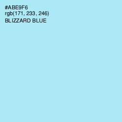 #ABE9F6 - Blizzard Blue Color Image