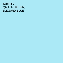#ABE9F7 - Blizzard Blue Color Image