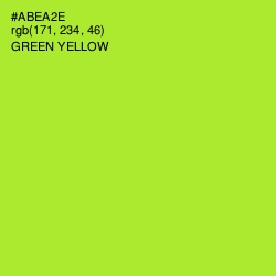 #ABEA2E - Green Yellow Color Image
