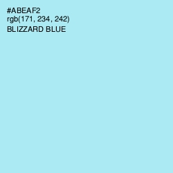 #ABEAF2 - Blizzard Blue Color Image