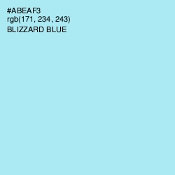 #ABEAF3 - Blizzard Blue Color Image