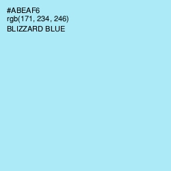 #ABEAF6 - Blizzard Blue Color Image