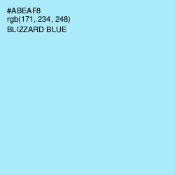 #ABEAF8 - Blizzard Blue Color Image