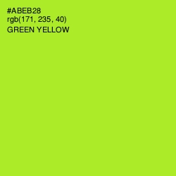 #ABEB28 - Green Yellow Color Image