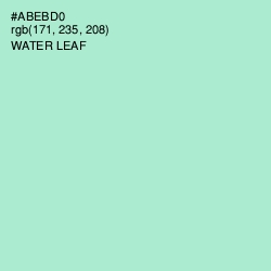 #ABEBD0 - Water Leaf Color Image