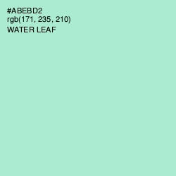 #ABEBD2 - Water Leaf Color Image