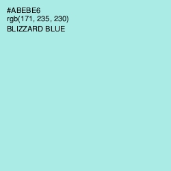 #ABEBE6 - Blizzard Blue Color Image
