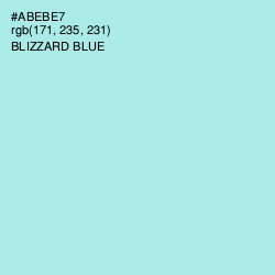 #ABEBE7 - Blizzard Blue Color Image