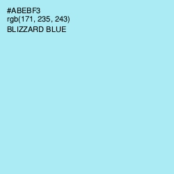 #ABEBF3 - Blizzard Blue Color Image