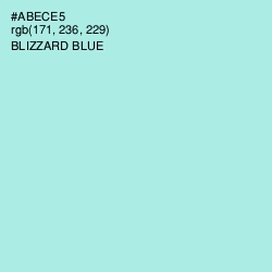 #ABECE5 - Blizzard Blue Color Image