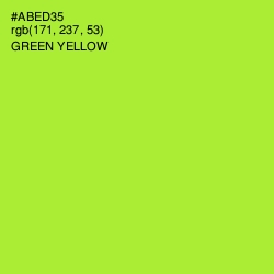 #ABED35 - Green Yellow Color Image