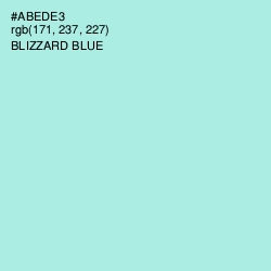 #ABEDE3 - Blizzard Blue Color Image