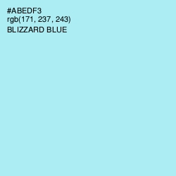 #ABEDF3 - Blizzard Blue Color Image