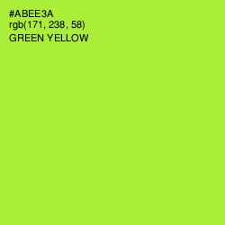 #ABEE3A - Green Yellow Color Image