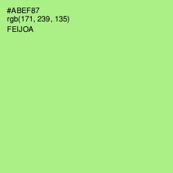 #ABEF87 - Feijoa Color Image