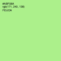 #ABF08A - Feijoa Color Image