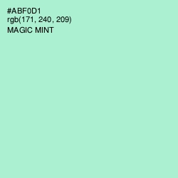 #ABF0D1 - Magic Mint Color Image