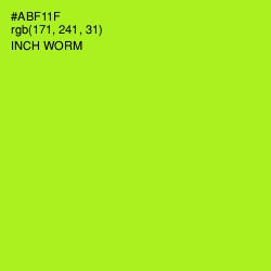 #ABF11F - Inch Worm Color Image