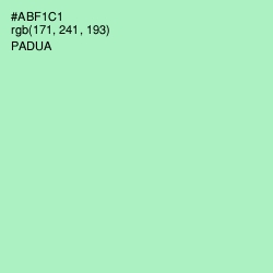 #ABF1C1 - Padua Color Image
