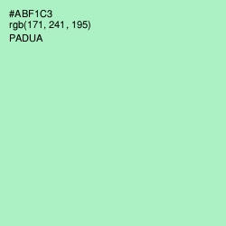 #ABF1C3 - Padua Color Image