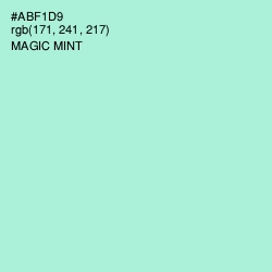 #ABF1D9 - Magic Mint Color Image