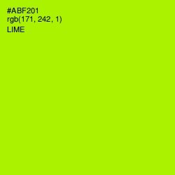 #ABF201 - Lime Color Image