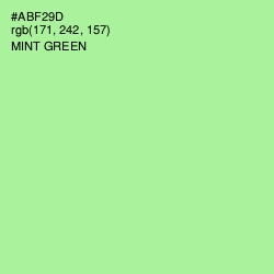 #ABF29D - Mint Green Color Image