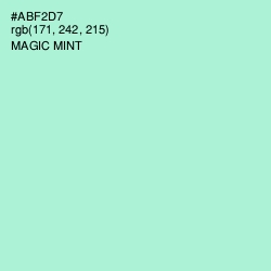 #ABF2D7 - Magic Mint Color Image