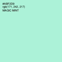 #ABF2D9 - Magic Mint Color Image