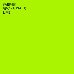 #ABF401 - Lime Color Image