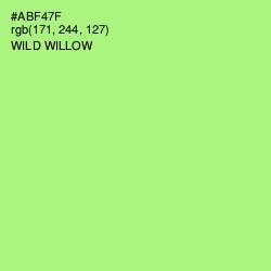 #ABF47F - Wild Willow Color Image
