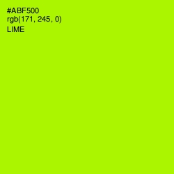 #ABF500 - Lime Color Image