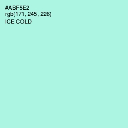 #ABF5E2 - Ice Cold Color Image