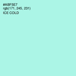 #ABF5E7 - Ice Cold Color Image