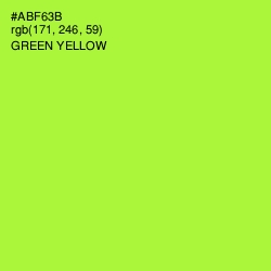 #ABF63B - Green Yellow Color Image