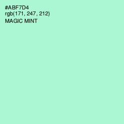 #ABF7D4 - Magic Mint Color Image
