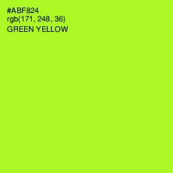 #ABF824 - Green Yellow Color Image