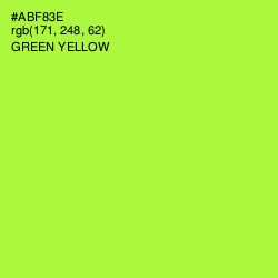#ABF83E - Green Yellow Color Image