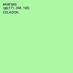 #ABF8A5 - Celadon Color Image